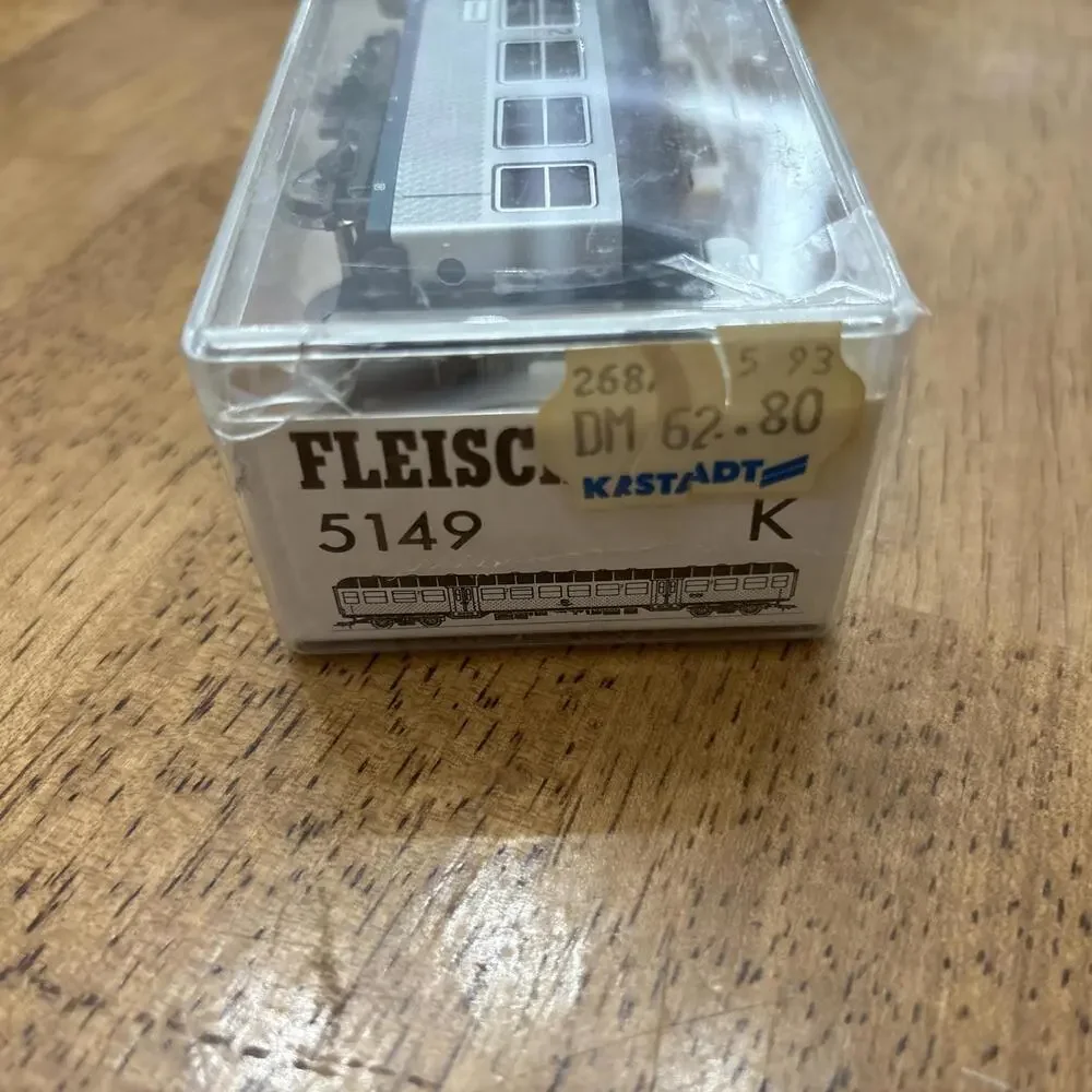 Vintage Fleischmann 5149 K HO Model Passenger Train Ferrovie dello Stato Italian